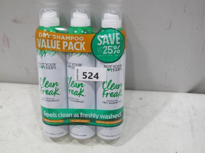 lot 530 image: NEW Not Your Mothers Clean Freak Dry Shampoo, 7 Ounce (3 Count)