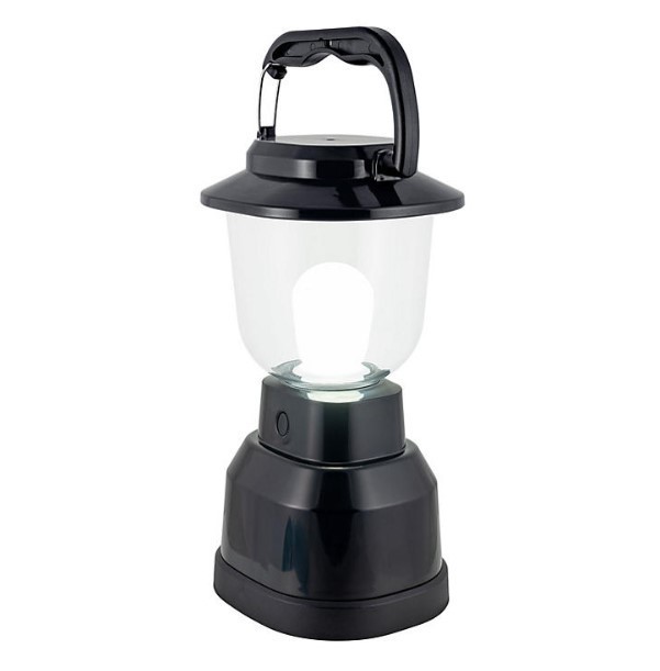 lot 583 image: NEW EcoScapes Dual Power LED Rechargeable Lantern - Black