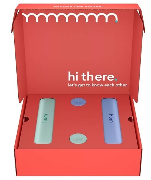 lot 586 image: NEW Hum by Colgate Electric Toothbrush with Travel Case (2 pk.)