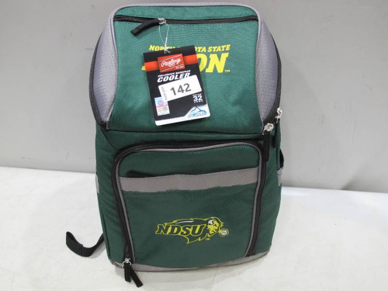 lot 511 image: NEW Rawlings Official NCAA Soft-Sided Backpack Cooler, 32-Can Capacity - North Dakota State University Bison