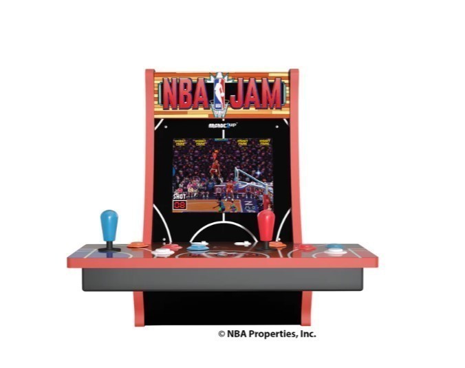 lot 560 image: Arcade 1Up NBA Jam 2 Player Countercade - Basketball Game