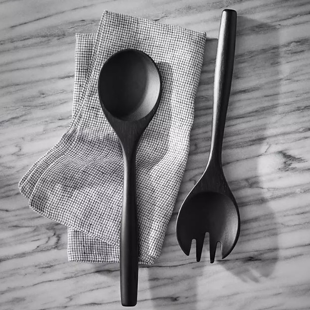 lot 624 image: NEW Members Mark 3 Piece Acacia Wood Salad Serving Set