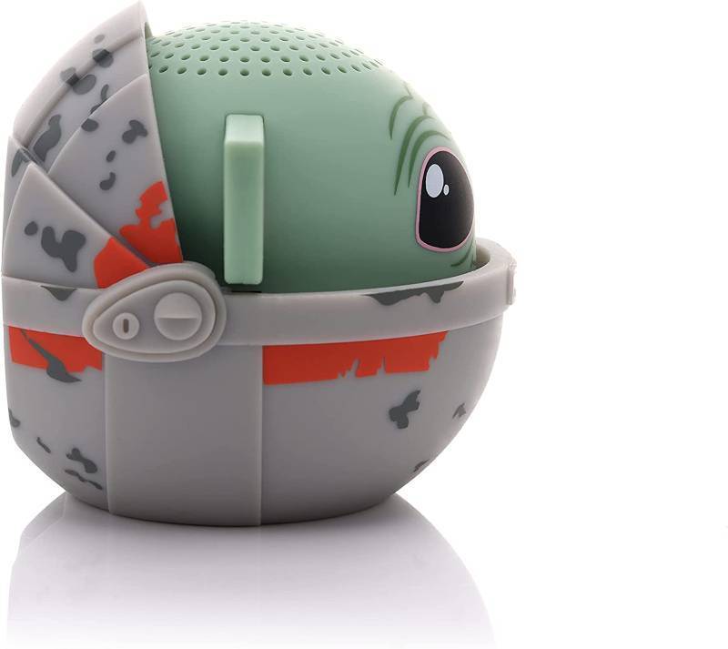 lot 609 image: NEW Bitty Boomers Star Wars The Mandalorian - Grogu in Pram - Mini Bluetooth Speaker