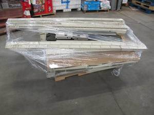 lot 407 image: Pallet of Excess Store Shelving Fixtures with Peg Board Backing