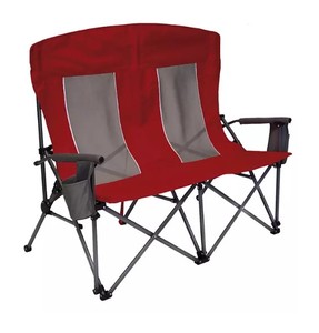 lot 447 image: NEW Members Mark Oversized Double Hard Armchair - RED