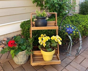 lot 596 image: NEW Patio Wise Two Tier Multi Purpose Stand