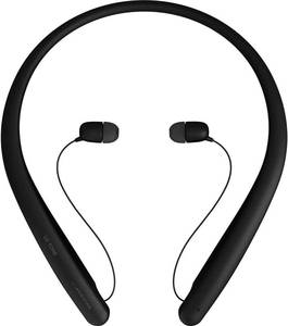 lot 703 image: NEW LG Tone Style HBS-SL5 Bluetooth Wireless Stereo Neckband Earbuds Tuned by Meridian Audio,Black