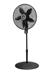 lot 717 image: Lasko 20 in. 4 Speeds Pedestal Fan in Black with 90 Degrees Tilt Adjustment, Adjustable Height, Oscillating, Remote,Timer