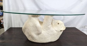 lot 3 image: Polar Bear Coffee Table