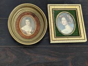 lot 57 image: Two Old Framed Portraits