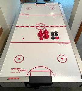 lot 17 image: Carrom Sports Air Hockey Table with Accessories