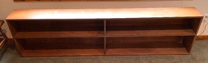 lot 48A image: Extra Long Wooden Bookshelf
