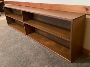 lot 68 image: Extra Long Wooden Bookshelf