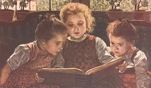 lot 97 image: The Fairy Tale Framed Print by Walter Firle