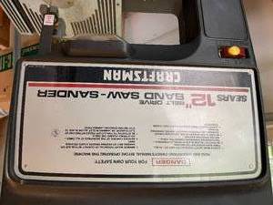 lot 107 image: Craftsman 12 Inch Belt Drive Band Saw  Sander With Stand