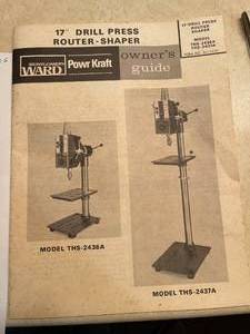 lot 111 image: Power Kraft 17 Inch Drill Press  Router Shaper Model THS-2437A
