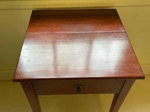 lot 166 image: Petite Wooden Accent Table