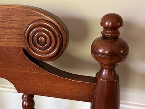 lot 139 image: Pair of Vintage Cherrywood Twin Bed Frames