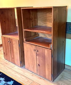 lot 170 image: Pair of Wooden Cabinets