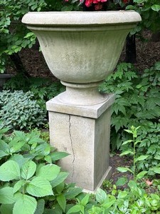 lot 6A image: Beautiful Concrete Pillar and Floral Urn