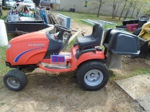 Simplicity Conquest hydro lawn tractor chassis. No motor. Good tires & body. As shown.