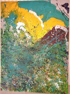 lot 100 image: Colorful Jeff Victo Original Oil on Canvas