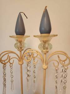 lot 104 image: Pair of Romantic Candlesticks