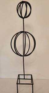 lot 106 image: Pair of Unique Metal Topiaries