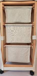 lot 111 image: Versatile Rolling 3-Drawer Cart