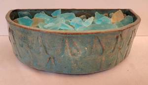 lot 120 image: Sea Glass & Stone Filled Vessels, Plus