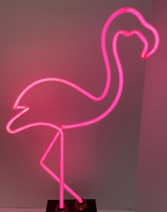 lot 158 image: Pink Neon Flamingo