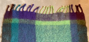 lot 169 image: Colorful Petite Wool Throw