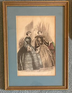 lot 175 image: Four Vintage Framed Fancy Lady Prints
