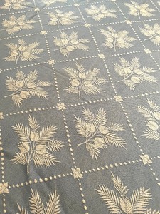 lot 188 image: Vintage Light Blue and White Patterned Bedspread