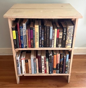 lot 190 image: Vintage Double Sided Bookshelf including Lots of Books