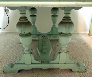 lot 232 image: Vintage Wooden Painted Table