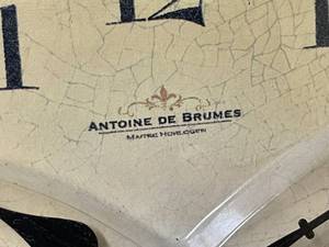 lot 238 image: Antione De Brumes Battery Operated Wall Mount Clock
