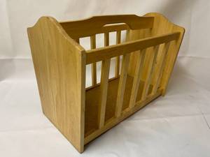 lot 240 image: Wooden Spindle Magazine Rack