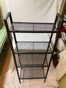 lot 241 image: Ikea Metal 4 Shelf Storage Rack