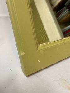 lot 269 image: Vintage Painted Wooden Wall Mounted Mirror