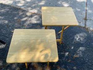 lot 302 image: Two Wooden TV Trays