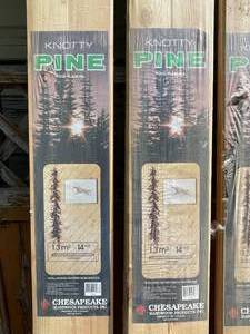 lot 317 image: 6 Packages of Knotty Pine Wood Planking