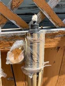 lot 318 image: Two 5 Foot Tiki Lights