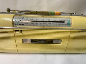 lot 323 image: Retro Sharp Stereo Radio  Cassette Corder Model QT-50(W)