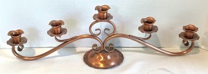 lot 342 image: Greogorian Copper Candleholder and Pot