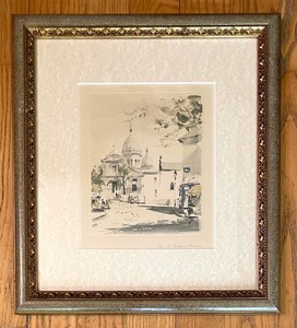 lot 364 image: 4 Vintage Paris Prints