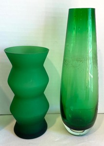 lot 374 image: Gorgeous Grouping of Green Glassware