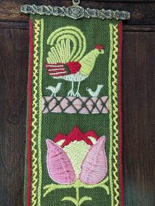 lot 89 image: Vintage Hanging Needlepoint Tapestry