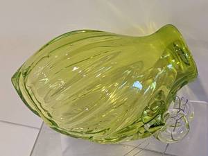 lot 90 image: Pair of Signed Art Glass Hanging Vases