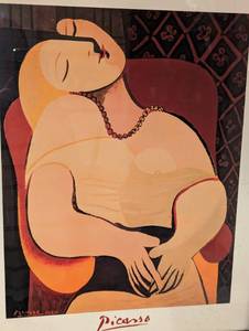 lot 93 image: Framed Le Rve Picasso Print